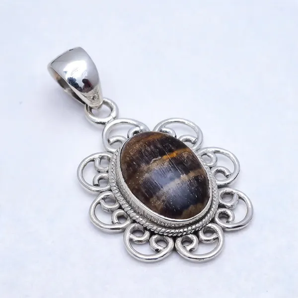Tiger_S_Eye_Sterling_Silver_Pendant