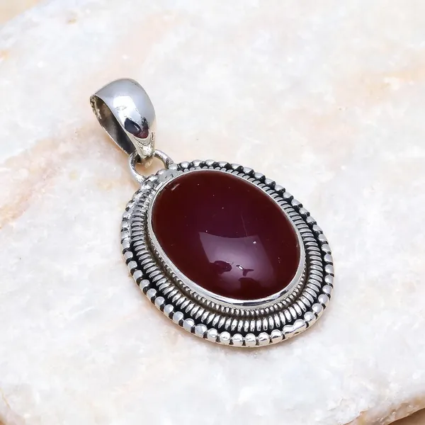 Ruby_Sterling_Silver_Pendant