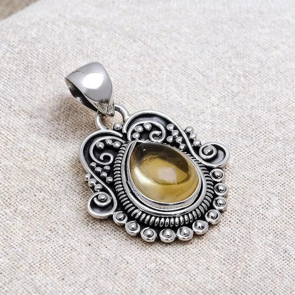 Citrine_Sterling_Silver_Pendant