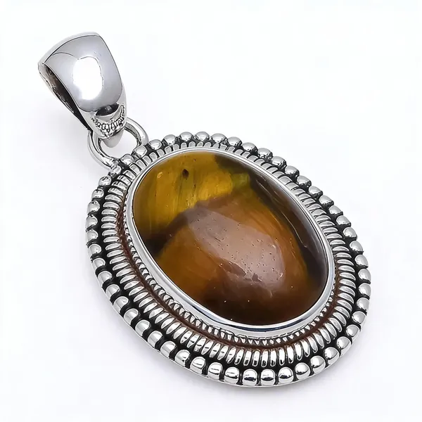Tiger_S_Eye_Sterling_Silver_Pendant