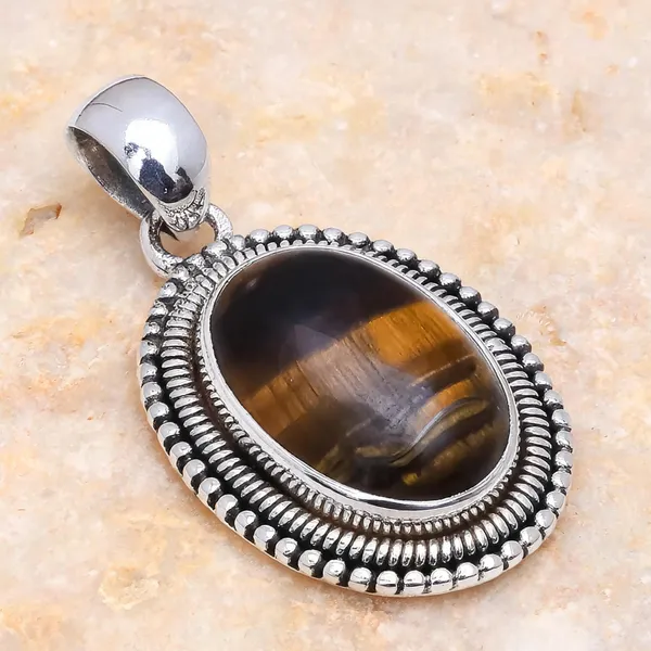 Tiger_S_Eye_Sterling_Silver_Pendant