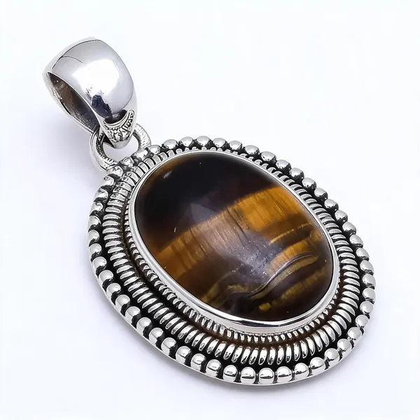 Tiger_S_Eye_Sterling_Silver_Pendant
