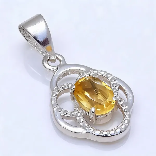Citrine_Sterling_Silver_Pendant