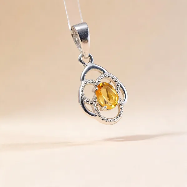 Citrine_Sterling_Silver_Pendant