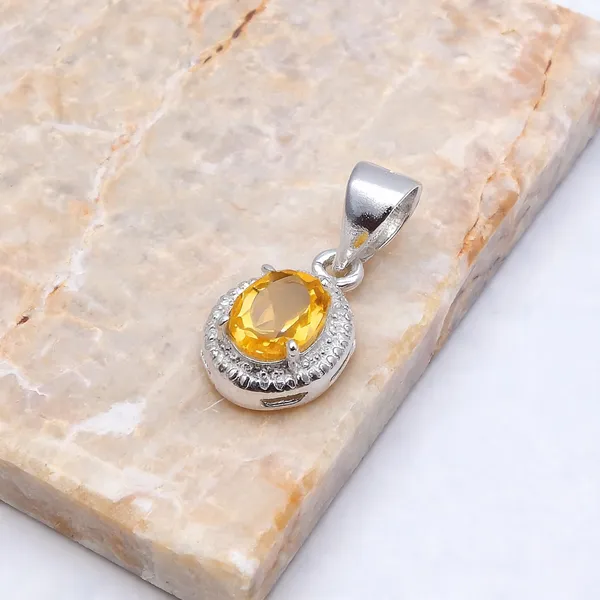 Citrine_Sterling_Silver_Pendant
