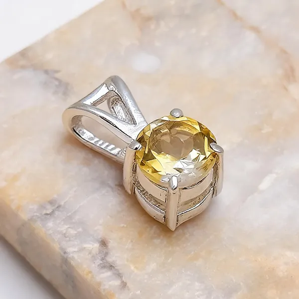 Citrine_Sterling_Silver_Pendant
