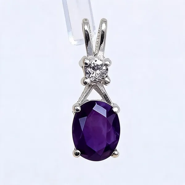 Amethyst_And_White_Topaz_Sterling_Silver_Pendant