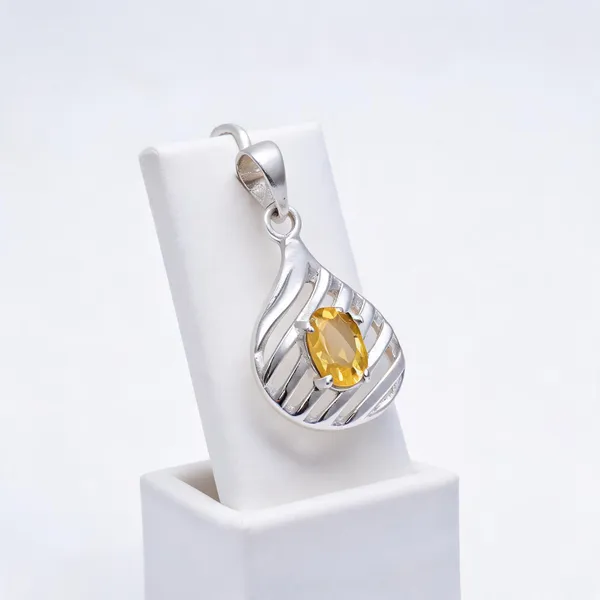 Citrine_Sterling_Silver_Pendant