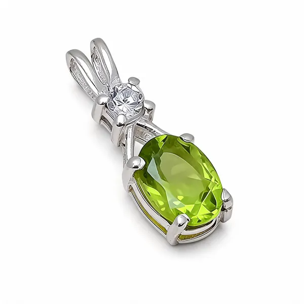 Peridot_White_Topaz_Sterling_Silver_Pendant
