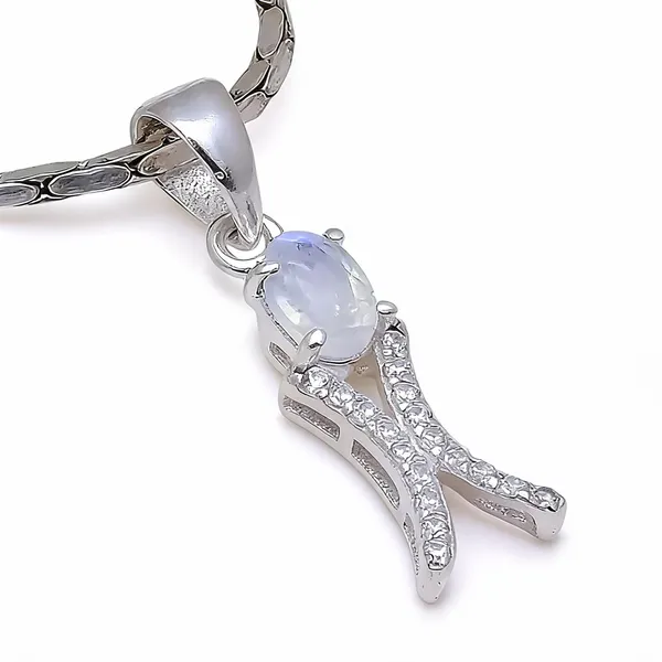Rainbow_Moonstone_White_Topaz_Sterling_Silver_Pendant