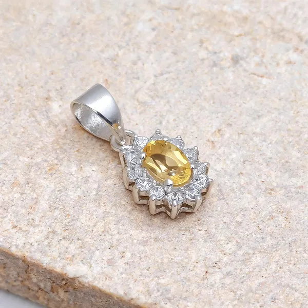 Citrine_And_White_Topaz_Sterling_Silver_Pendant