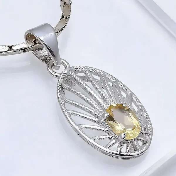Citrine_Sterling_Silver_Pendant