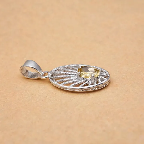 Citrine_Sterling_Silver_Pendant