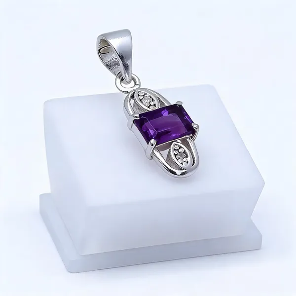Amethyst_And_White_Topaz_Sterling_Silver_Pendant