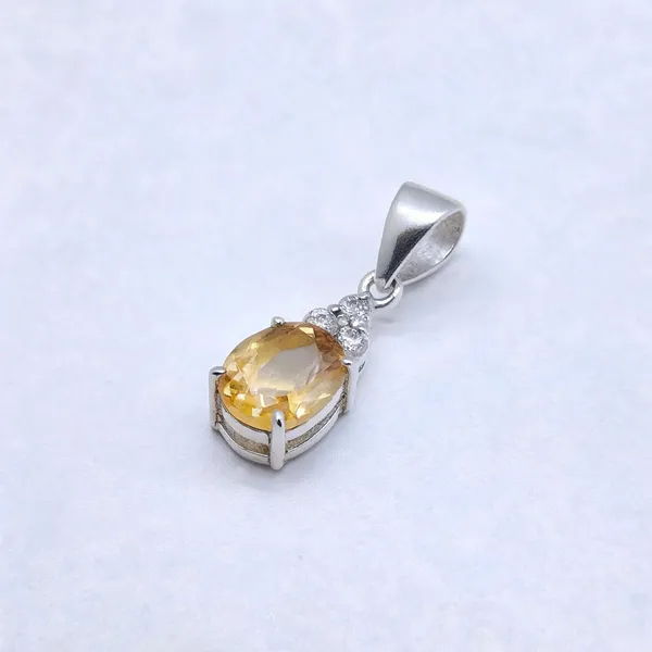 Citrine_And_White_Topaz_Sterling_Silver_Pendant