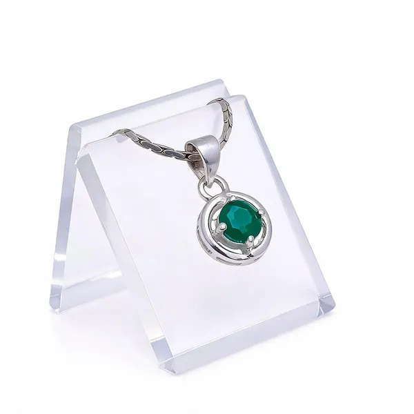 Emerald_Sterling_Silver_Pendant