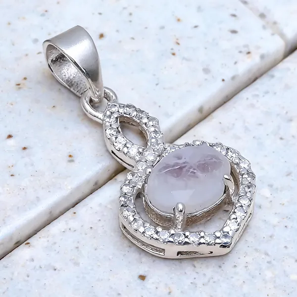 Rainbow_Moonstone_And_White_Topaz_Sterling_Silver_Pendant