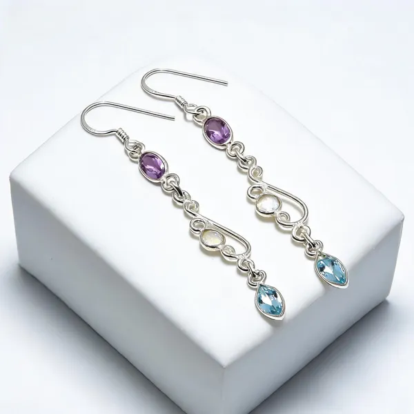 Gemstone_Sterling_Silver_Earrings