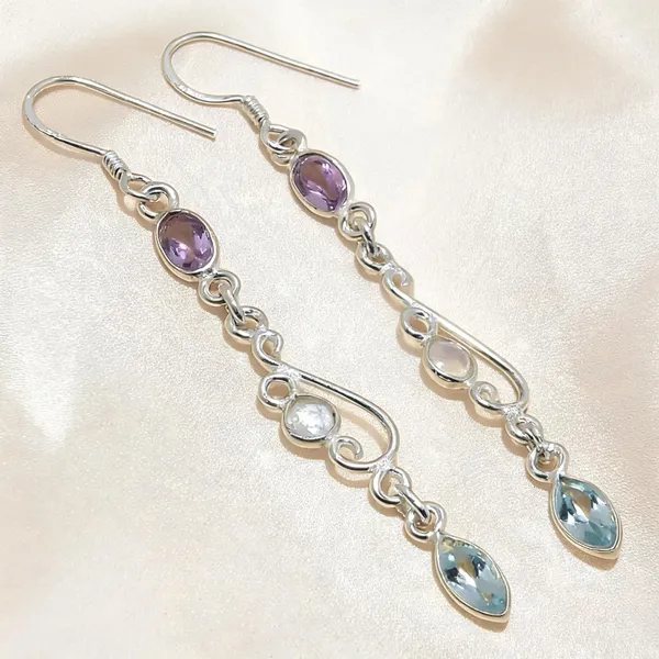Gemstone_Sterling_Silver_Earrings