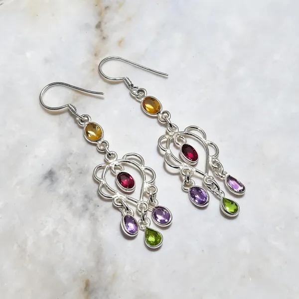 Sterling_Silver_Gemstone_Earrings