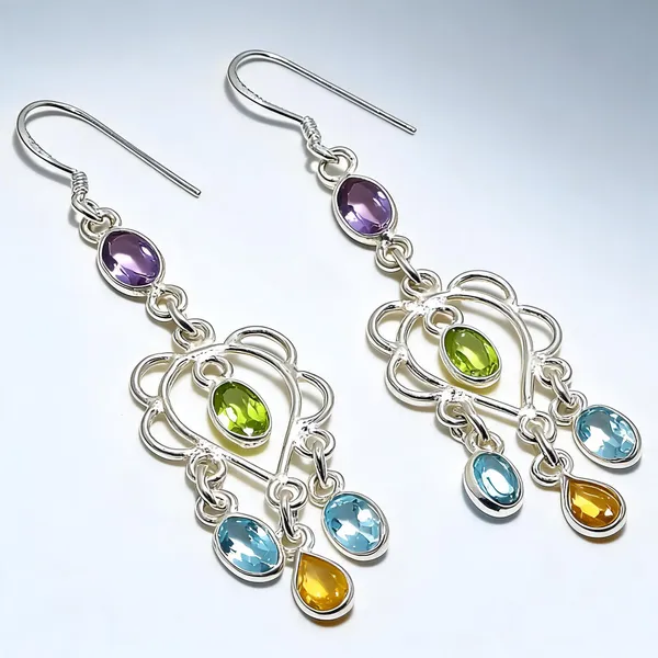 Sterling_Silver_Gemstone_Earrings