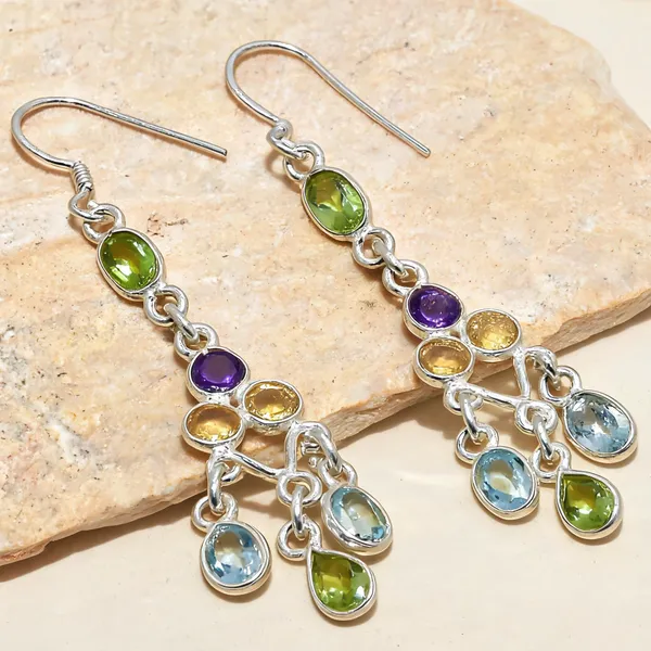 Sterling_Silver_Multi_Gemstone_Earrings