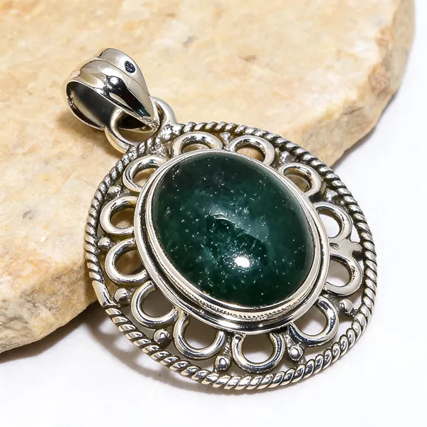 Aventurine_Pendant_Sterling_Silver