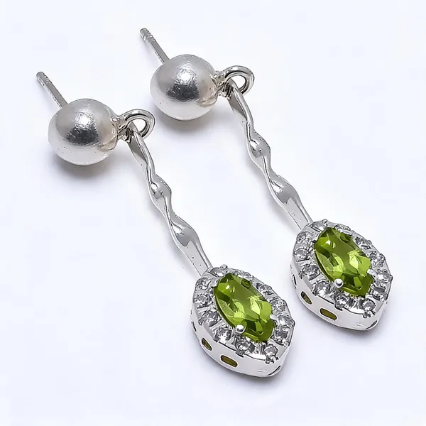 Sterling_Silver_Peridot_Topaz_Earrings_For_Women