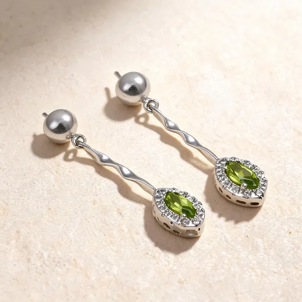 Sterling_Silver_Peridot_Topaz_Earrings_For_Women