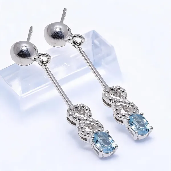 Blue_Topaz_Sterling_Silver_Earrings
