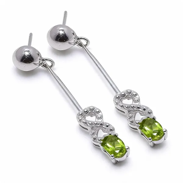 Peridot_Sterling_Silver_Earrings
