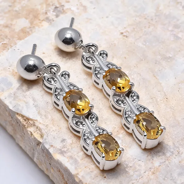 Sterling_Silver_Citrine_Topaz_Earrings