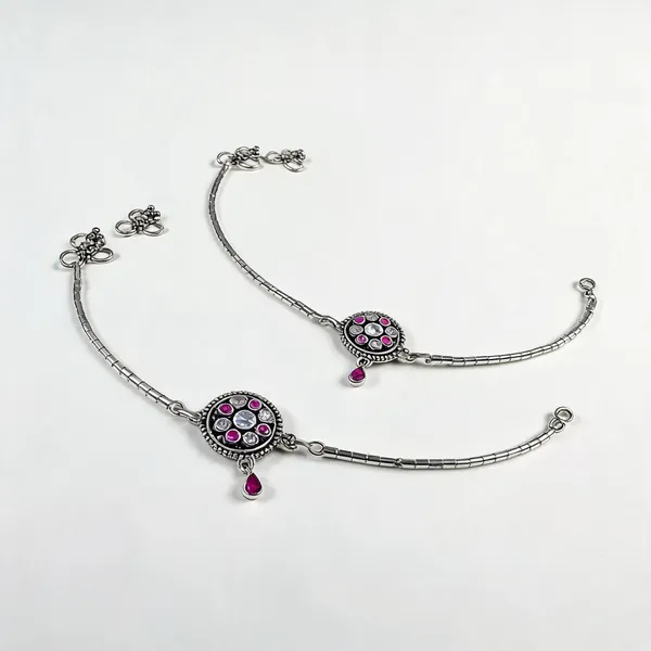 Sterling_Silver_Gemstone_Anklet