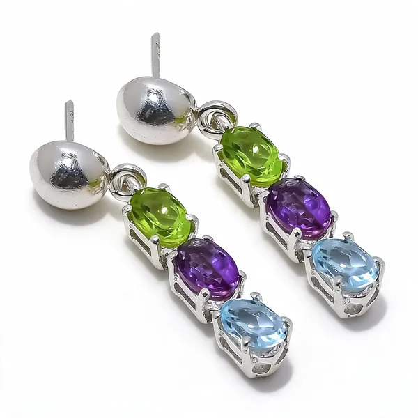 Gemstone_Sterling_Silver_Earrings