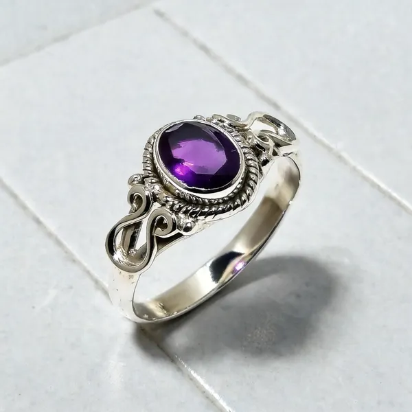 Amethyst_Silver_Plated_Ring