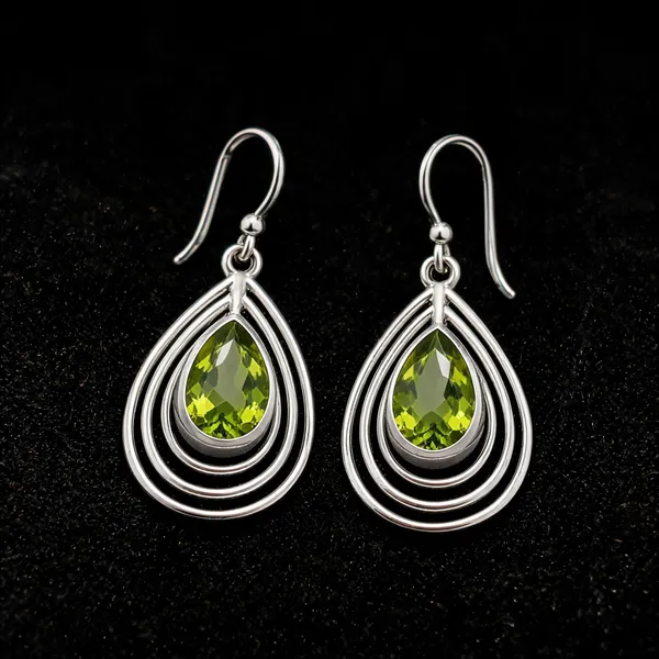 Peridot_Sterling_Silver_Earrings