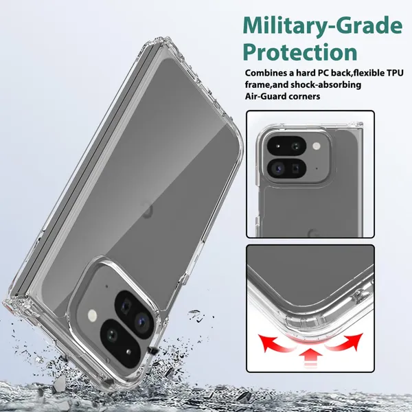 Google_Pixel_9_Pro_Fold_Anti-Yellow_Bumper_Corner_Transparent_Case