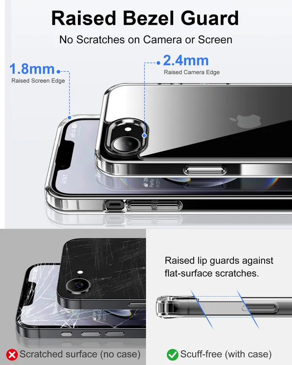 Apple_iPhone_16e_Anti-Yellow_Bumper_Corner_Crystal_Clear_Transparent_Case