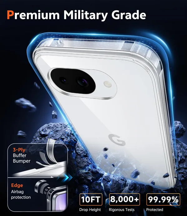 Google_Pixel_10a_Anti-Yellow_Bumper_Corner_Transparent_Case