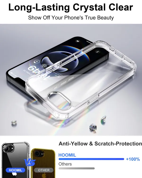 Apple_iPhone_16e_Anti-Yellow_Bumper_Corner_Crystal_Clear_Transparent_Case