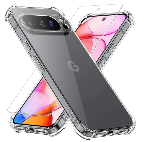 Google_Pixel_10_Pro_XL_Anti-Yellow_Bumper_Corner_Transparent_Case
