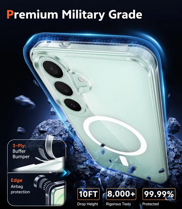 Samsung_Galaxy_S25_FE_Anti-Yellow_MagSafe_Transparent_Case