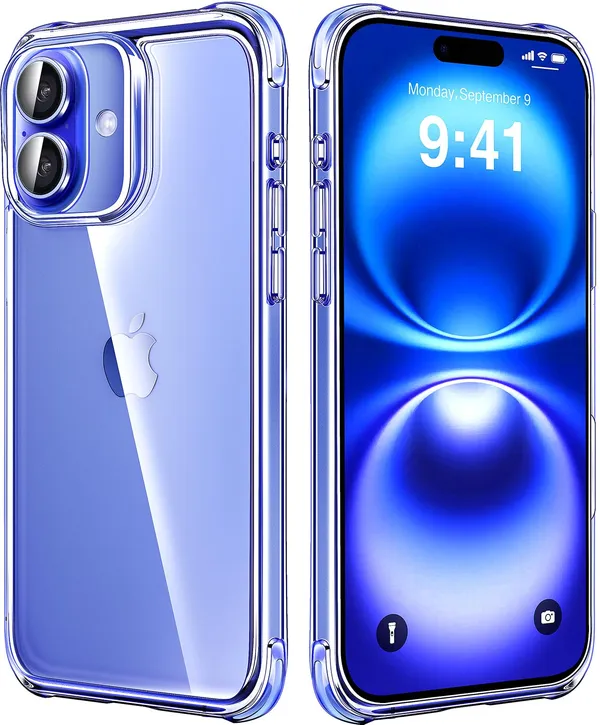 Apple_iPhone_16_Anti-Yellow_Bumper_Corner_Clear_Transparent_Case