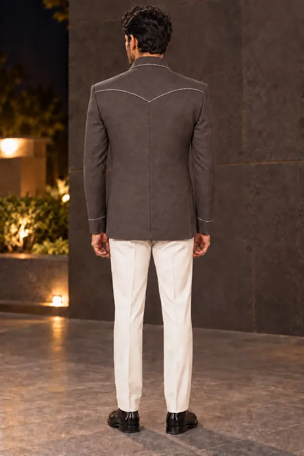 Mtora_Chawal_Taka_Embroidered_Shirt_Collar_Jacket,_Jodhpuri,_Men'S_Ethnic_Wear,_4_Patch_Pocket_With_Unique_Shape