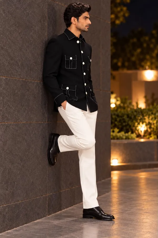 MTORA_CHAWAL-TAKA_EMBROIDERED_SHIRT_COLLAR_JACKET,_JODHPURI,_MEN'S_ETHNIC_WEAR,_4_PATCH_POCKET_WITH_UNIQUE_SHAPE,