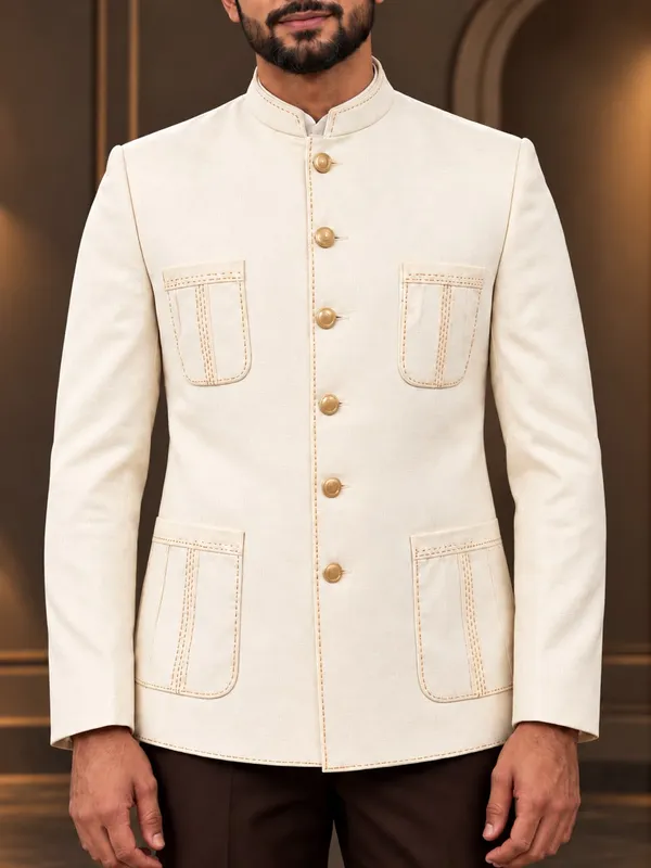 Mtora_Chawal_Taka_Embroidered_Jodhpuri,_Bandhgala,_Men'S_Ethnic_Wear,_4_Patch_Pocket_With_Unique_Shape