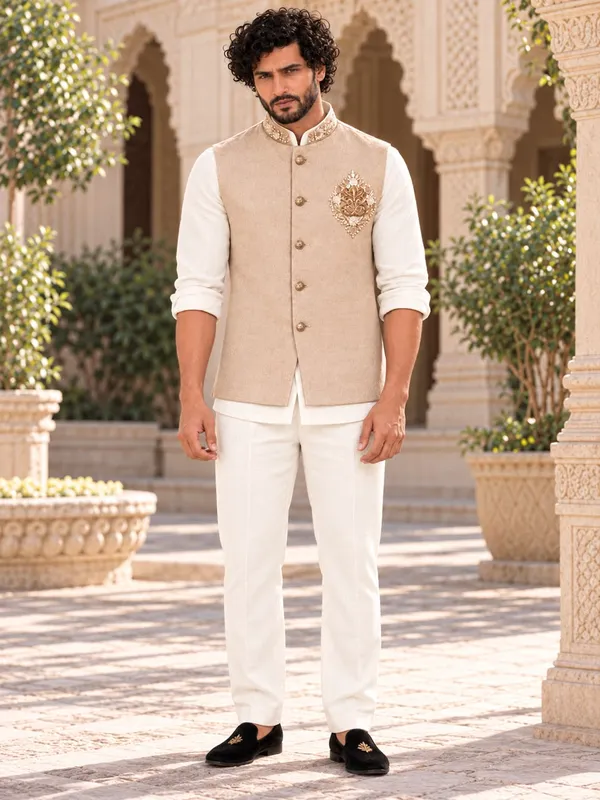 MTORA_Men's_Linen_Silk_Modi_Jacket_/_Sleeveless_Jacket_|_Slim_Fit_|_Collar_&_Pocket_Patch_Hand_Work_|_Wedding,_Festive_&_Party_Wear