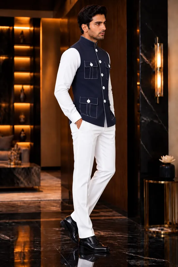 Mtora_Chawal_Taka_Embroidered_Premium_Nehru_Jacket_,_Koti,_Men'S_Ethnic_Wear,_4_Patch_Pocket,_Royal_Look