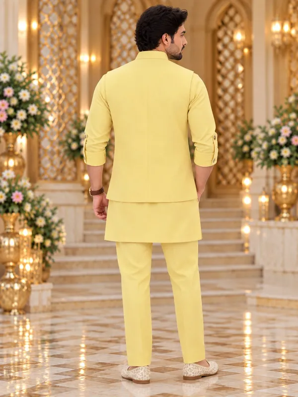 Mtora_Men'S_Linen_Silk_3_Piece_Ethnic_Set_Kurta,_Pant_&_Modi_Jacket_Sleeveless_Jacket_Slim_Fit_Collar_&_Pocket_Patch_Hand_Work_Wedding,_Festive_&_Party_Wear