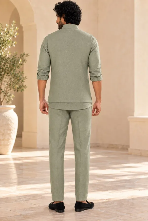MTORA_Men's_Linen_Silk_3_Piece_Ethnic_Set_|_Shirt,_Pant_&_Modi_Jacket_/_Sleeveless_Jacket_|_Slim_Fit_|_Collar_&_Pocket_Patch_Hand_Work_|_Wedding,_Festive_&_Party_Wear